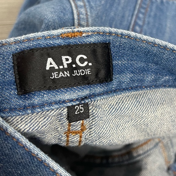 A.P.C. "JUDIE" COTTON LINEN DENIM ANKLE JEANS RAW GEM 25 APC - Picture 8 of 16